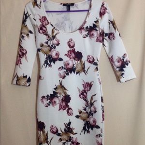 Forever 21 3/4 Sleeve Mini Dress